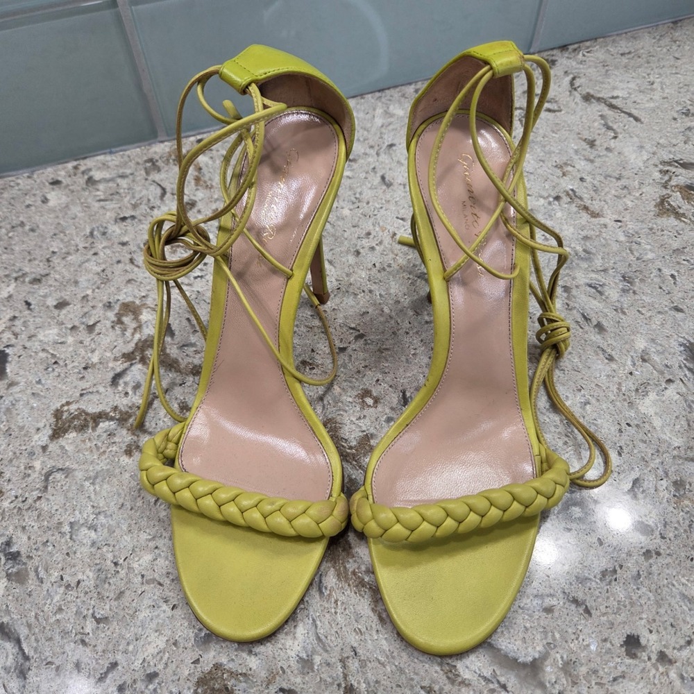 Gianvito‎ Rossi 105mm Strappy Sandals | Green | FARFETCH Size 39 Italy